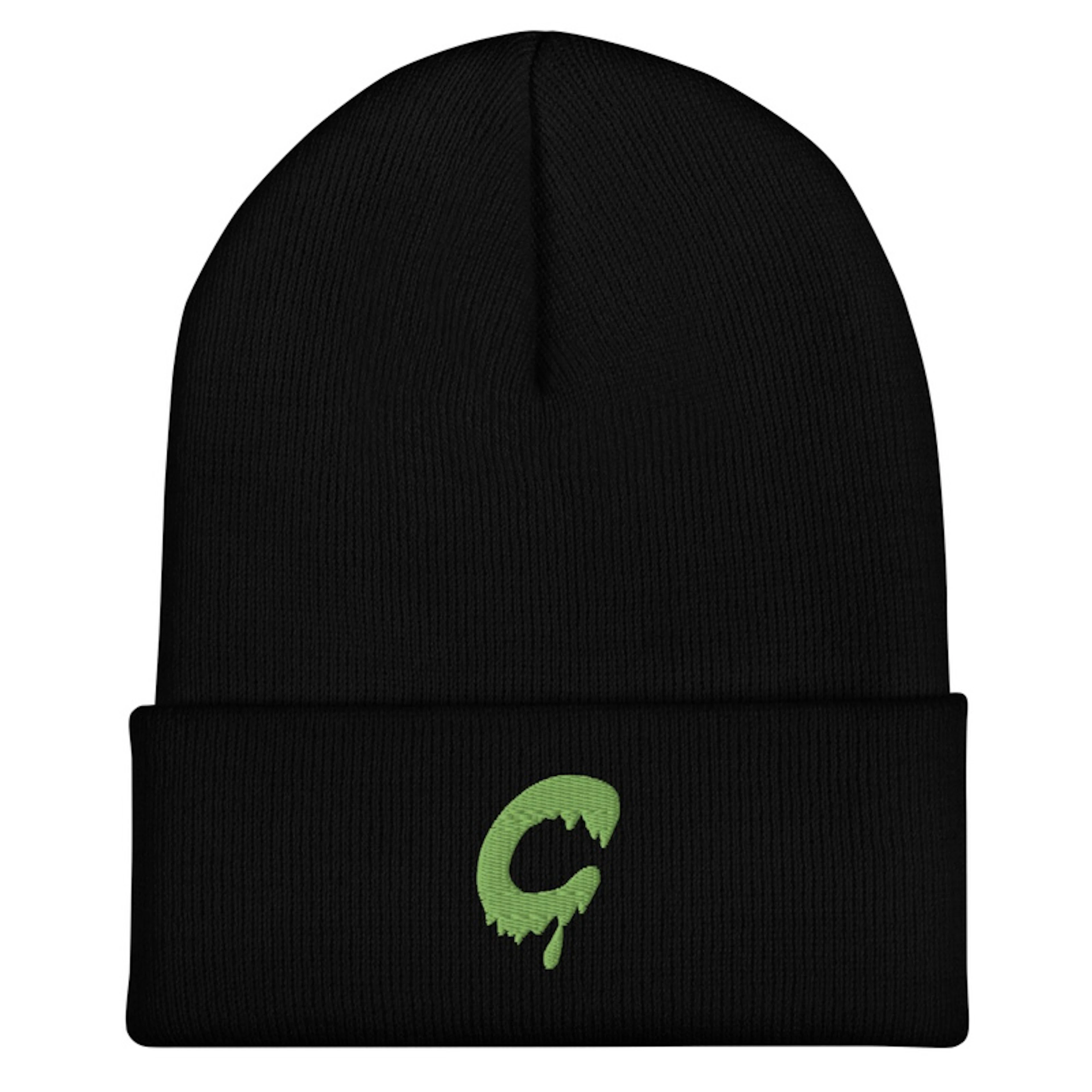 C logo beanie (slime green)