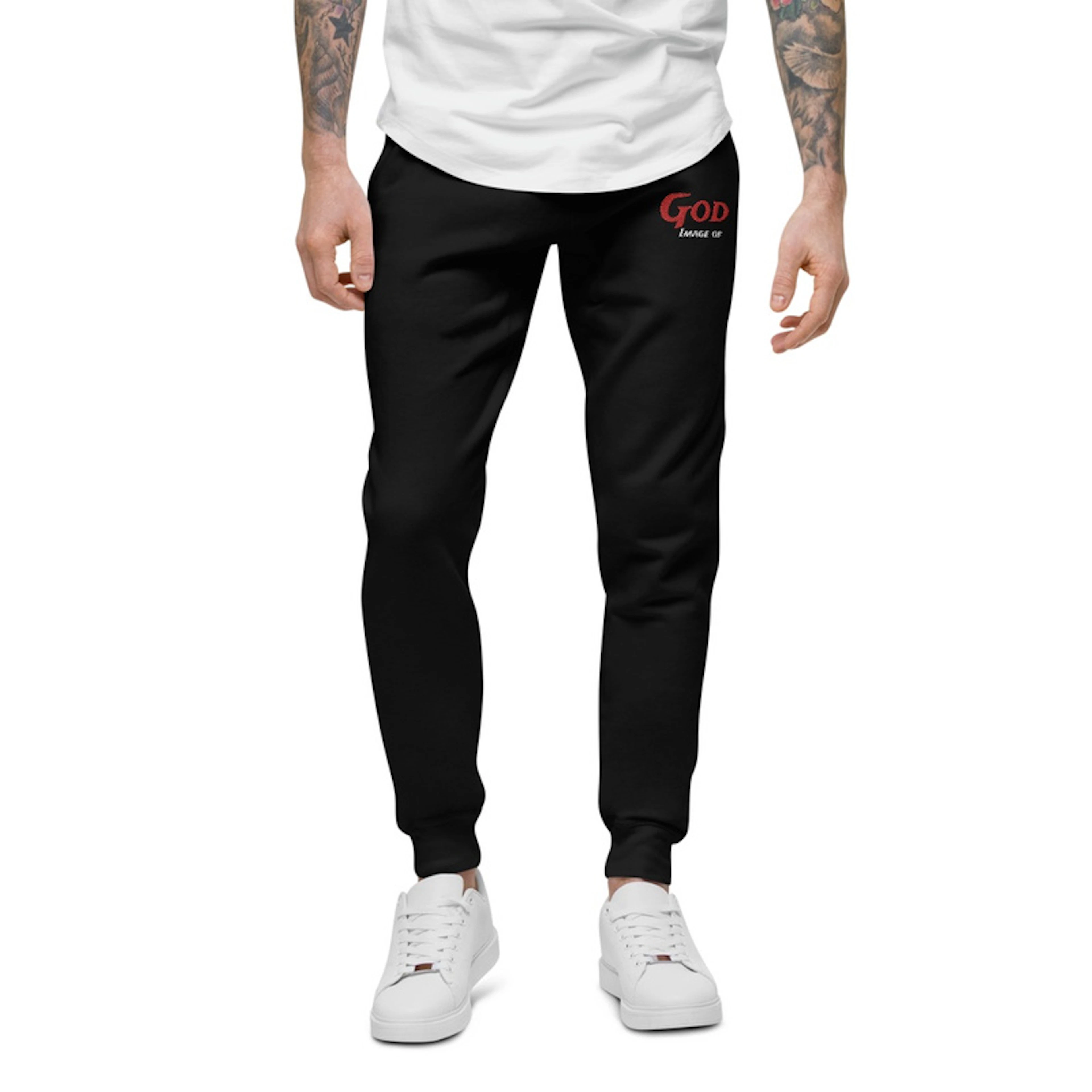 Image of GOD joggers (red)