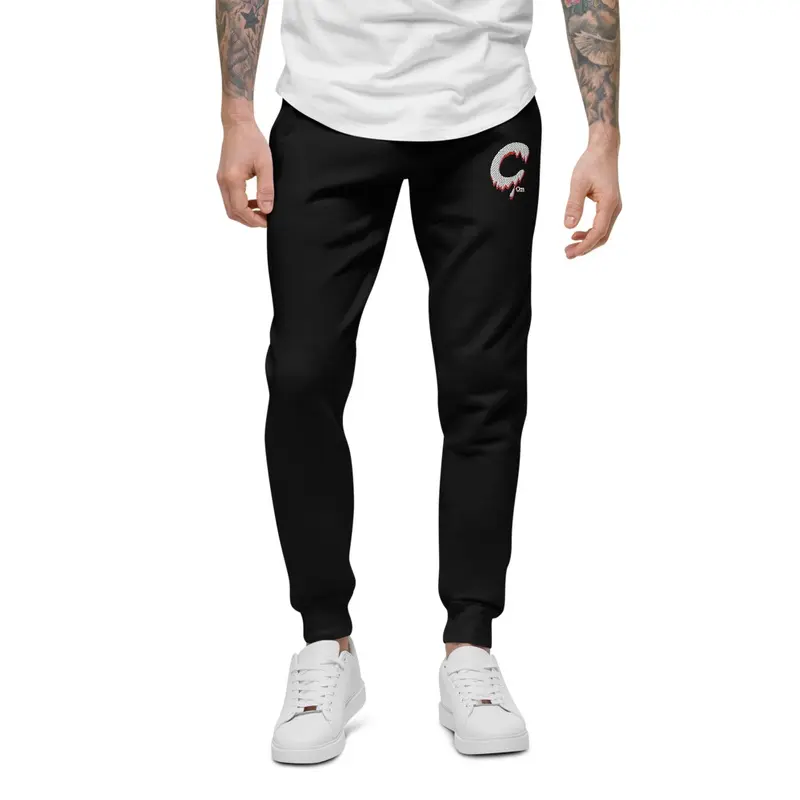 COZI logo joggers (red)